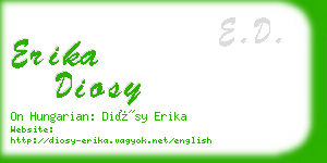 erika diosy business card